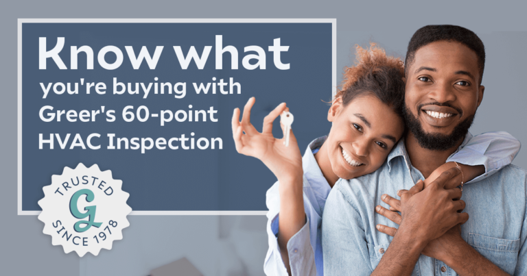 HVAC inspections - know what you are buying with Greer's 60 point inspections