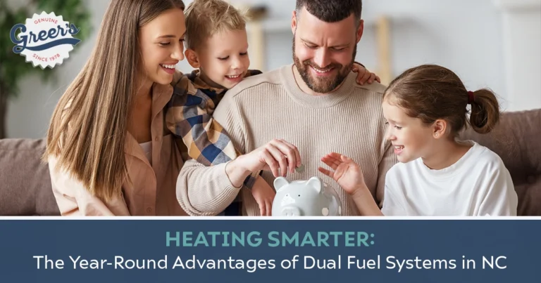 Dual fuel systems - happy family - Greer's Heating & Air